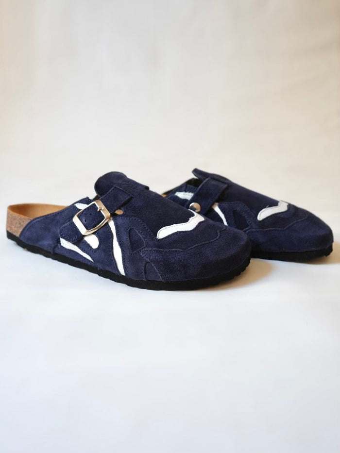 Pellmaro Sabots Daim Bleu Marine