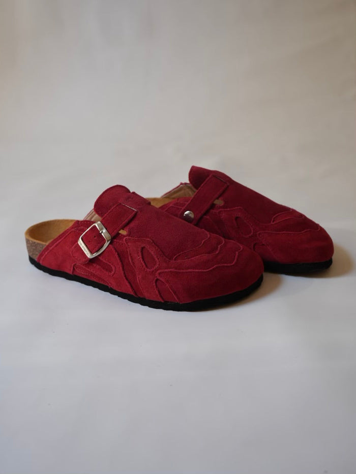 Pellmaro Sabots Daim Rouge