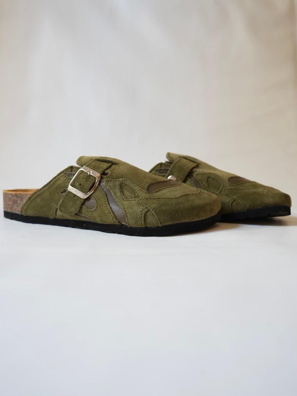 Pellmaro Sabots Daim Vert Olive