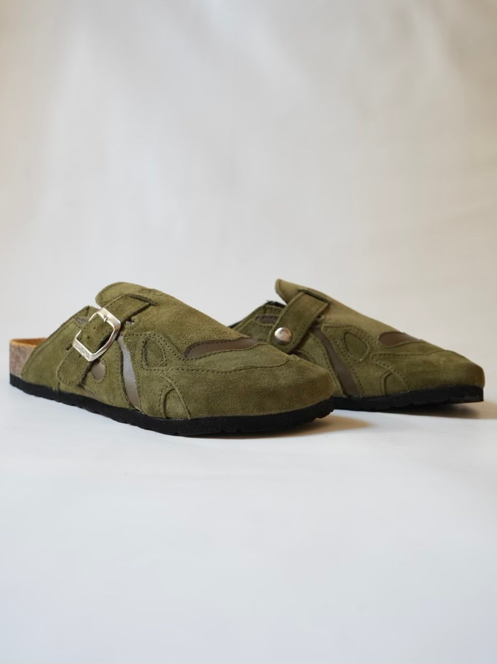 Pellmaro Sabots Daim Vert Olive